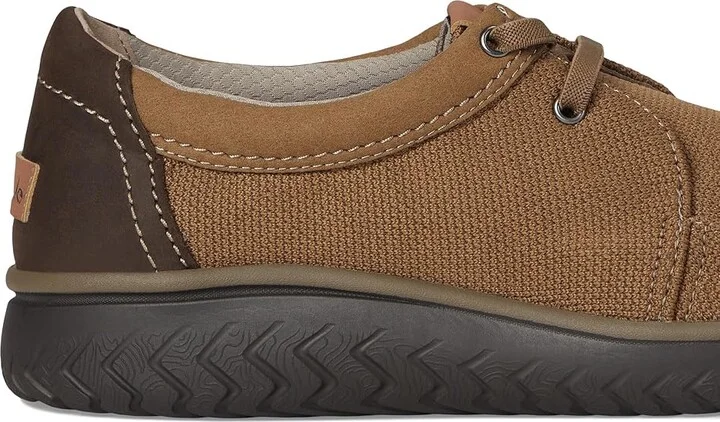 Clarks RelaxLite Lace Men's Shoes Light Brown Textile : 9.5 EE - Wide - Image 7
