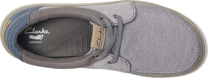 Clarks RelaxLite Lace Men's Shoes Light Grey Textile : 9 EE - Wide - Image 2