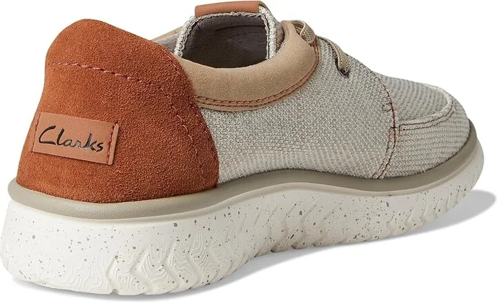 Clarks RelaxLite Lace Men's Shoes Sand Textile : 7.5 EE - Wide - Image 4