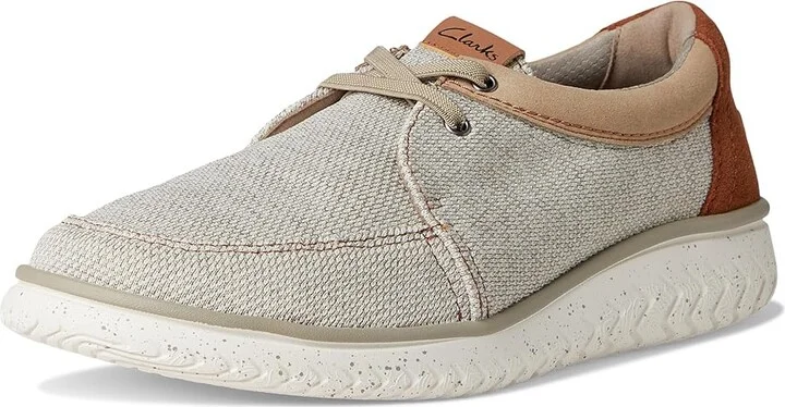 Clarks RelaxLite Lace Men's Shoes Sand Textile : 7.5 EE - Wide - Image 5