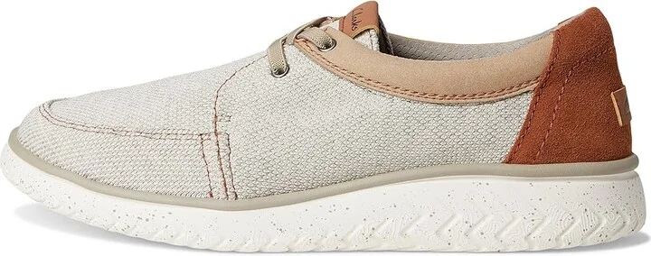 Clarks RelaxLite Lace Men's Shoes Sand Textile : 7.5 EE - Wide - Image 6