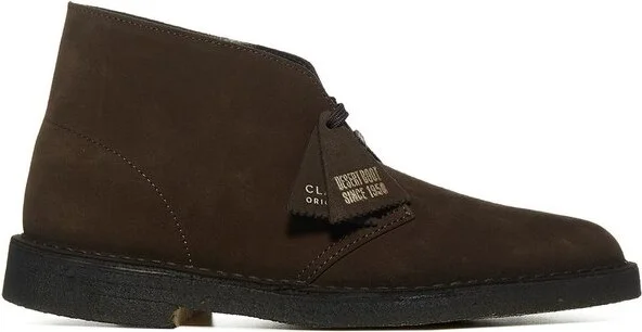 Clarks Round Toe Lace-Up Ankle Boots