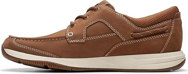 Clarks Sailview Lace Men's Lace-up Boots Light Tan Nubuck : 7.5 D - Medium, Leather - Image 5
