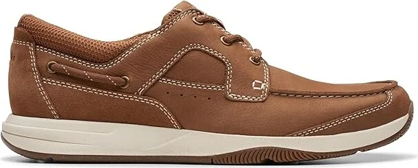 Clarks Sailview Lace Men's Lace-up Boots Light Tan Nubuck : 7.5 D - Medium, Leather - Image 6