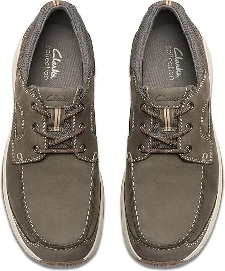 Clarks Sailview Lace Men's Lace-up Boots Taupe Nubuck : 8 D - Medium, Leather - Image 2