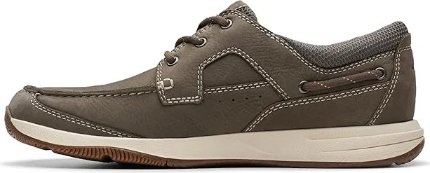 Clarks Sailview Lace Men's Lace-up Boots Taupe Nubuck : 8 D - Medium, Leather - Image 5