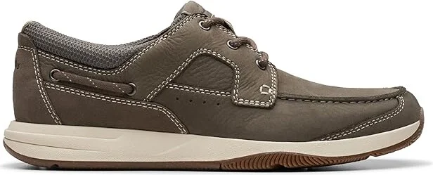Clarks Sailview Lace Men's Lace-up Boots Taupe Nubuck : 8 D - Medium, Leather - Image 6