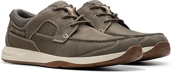 Clarks Sailview Lace Men's Lace-up Boots Taupe Nubuck : 8 D - Medium, Leather