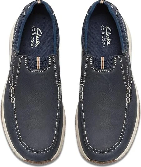 Clarks Sailview Step Men's Lace-up Boots Navy Nubuck : 9 D - Medium, Leather - Image 2