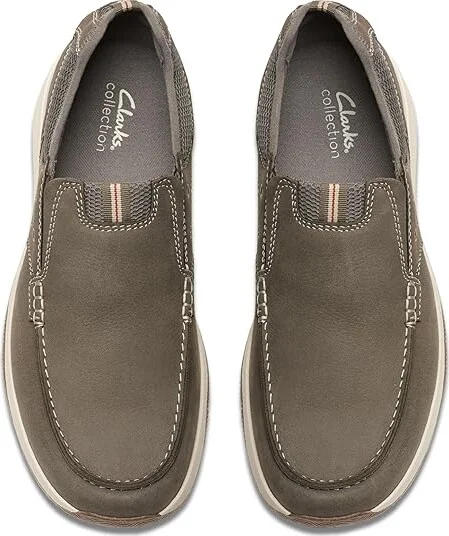 Clarks Sailview Step Men's Lace-up Boots Taupe Nubuck : 11 EE - Wide, Leather - Image 2