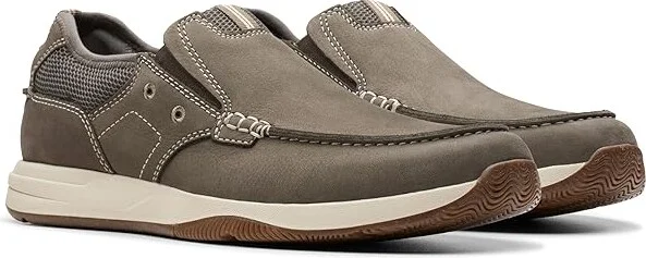 Clarks Sailview Step Men's Lace-up Boots Taupe Nubuck : 11 EE - Wide, Leather