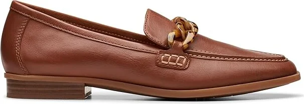 Clarks Sarafyna Iris Women's Shoes Tan Leather : 6 B - Medium - Image 6