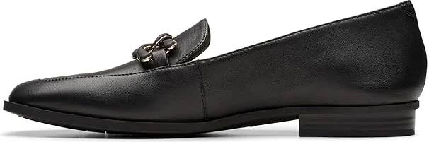 Clarks Sarafyna Rae Women's Flat Shoes Black Leather : 5 B - Medium - Image 5