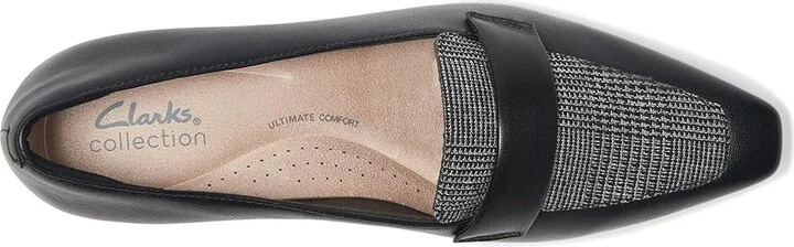 Clarks Scarlyt Mabel Women's Shoes Black Interest Leather : 6.5 B - Medium - Image 2