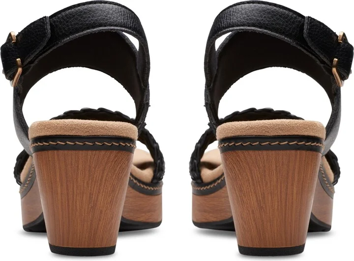 Clarks Seannah Step Woven Strap Clog-Style Platform Sandals - Image 3