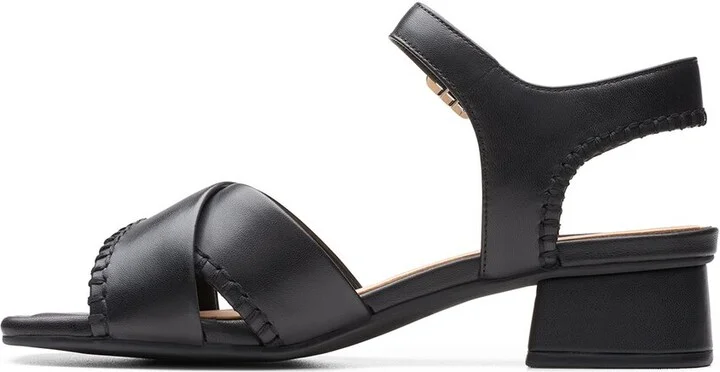 Clarks Serina35 Cross Leather Sandal - Image 2