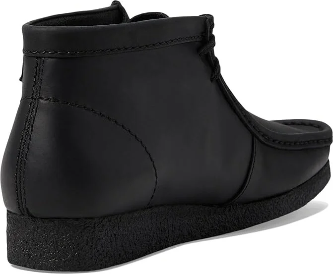Clarks Shacre Boot Men's Shoes Black Leather : 7 D - Medium - Image 4