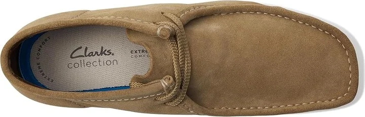 Clarks Shacre Boot Men's Shoes Dark Sand Suede : 7 D - Medium - Image 2