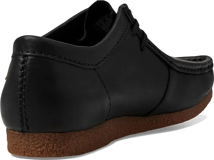 Clarks Shacre Ii Run Shoes Men's Shoes Black Leather : 10 D - Medium - Image 4