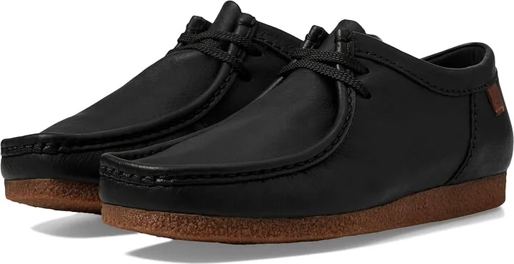 Clarks Shacre Ii Run Shoes Men's Shoes Black Leather : 10 D - Medium