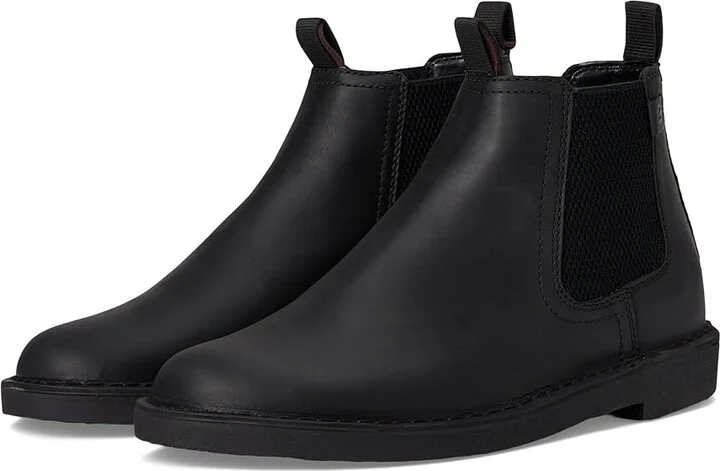 Clarks Shepton Easy Men's Boots Black Leather : 8.5 D - Medium