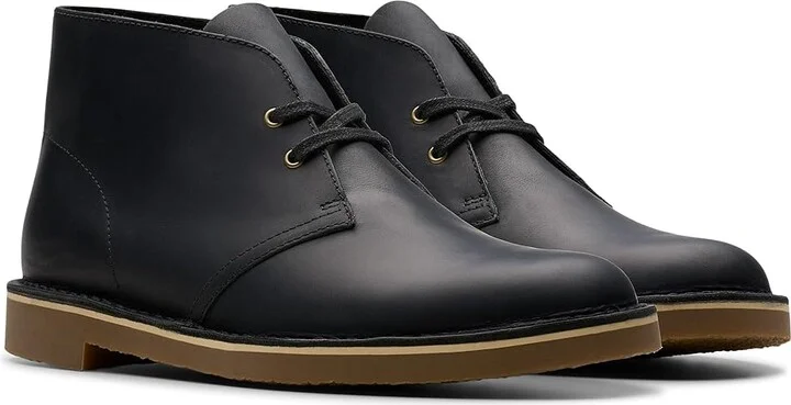 Clarks Shepton Men's Boots Black Leather : 12 D - Medium