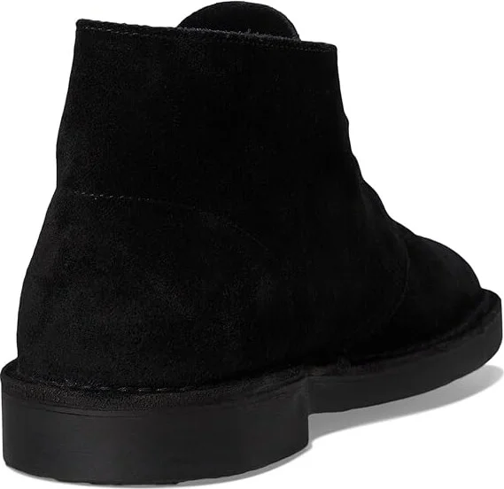 Clarks Shepton Men's Boots Black Suede : 11.5 EE - Wide, Leather - Image 4