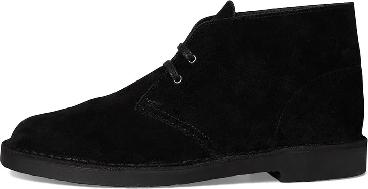 Clarks Shepton Men's Boots Black Suede : 11.5 EE - Wide, Leather - Image 6