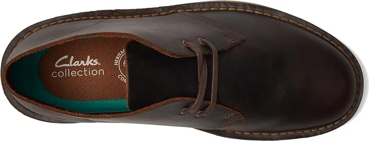 Clarks Shepton Men's Boots Dark Brown Leather : 11.5 EE - Wide - Image 2