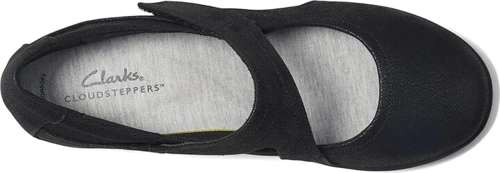 Clarks Sillian Bella Women's Shoes Black Synthetic Nubuck : 5 B - Medium - Image 3