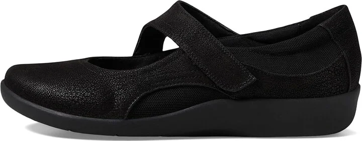 Clarks Sillian Bella Women's Shoes Black Synthetic Nubuck : 5 B - Medium - Image 7