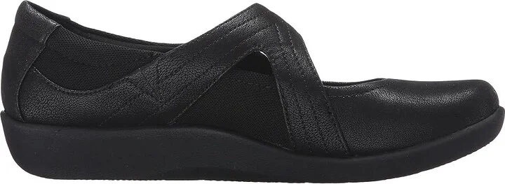 Clarks Sillian Bella Women's Shoes Black Synthetic Nubuck : 5 B - Medium - Image 8