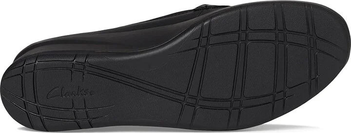 Clarks Suttyn Penny Women's Flat Shoes Black Leather : 11 B - Medium - Image 3