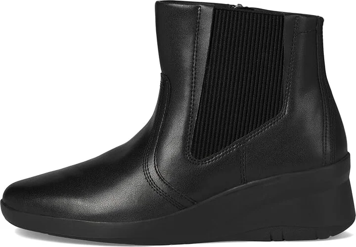 Clarks Suttyn Rae Women's Boots Black Leather : 10 D - Wide, Leather/Rubber - Image 6