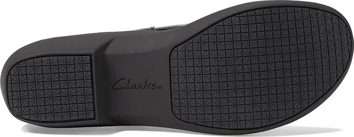 Clarks Talene Ave Women's Flat Shoes Black Crinkle Patent Synthetic : 5.5 B - Medium - Image 3