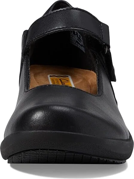 Clarks Talene Ave Women's Flat Shoes Black Leather : 8.5 B - Medium - Image 5