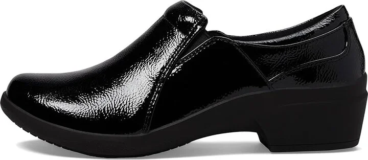 Clarks Talene Pace Women's Shoes Black Crinkle Patent Synthetic : 9 B - Medium, Leather - Image 6