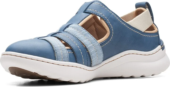 Blue Grey Leather