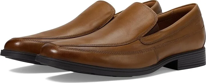 Clarks Tilden Free Men's Shoes Dark Tan Leather : 7 D - Medium
