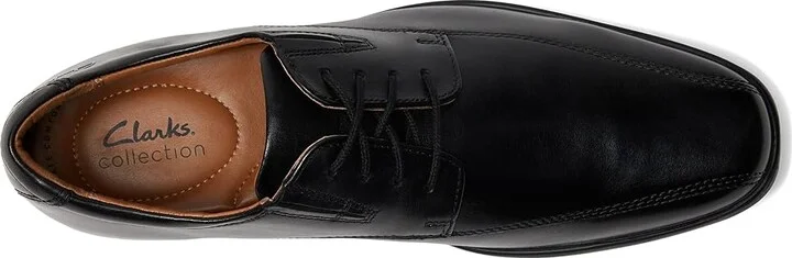 Clarks Tilden Walk Men's Shoes Black : 7 D - Medium, Leather/Synthetic - Image 3