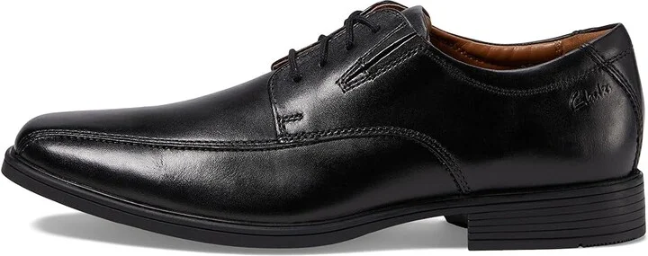 Clarks Tilden Walk Men's Shoes Black : 7 D - Medium, Leather/Synthetic - Image 7