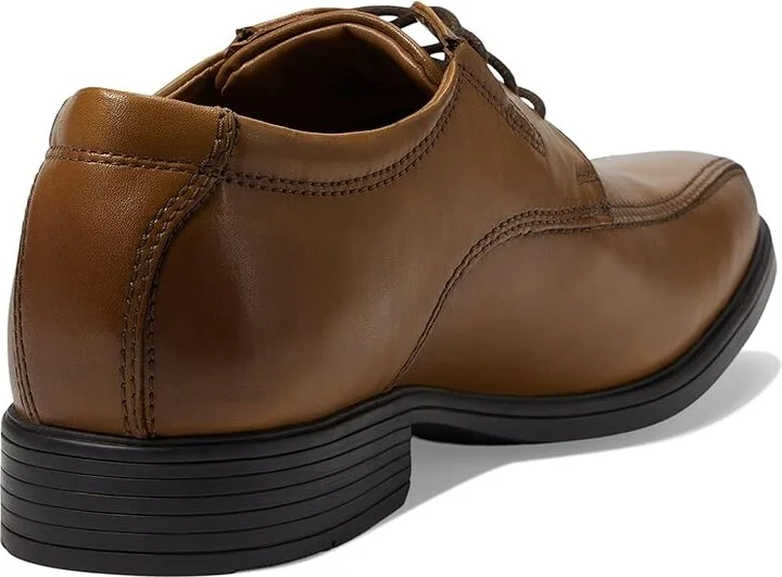 Clarks Tilden Walk Men's Shoes Dark Tan Leather : 8 D - Medium - Image 5