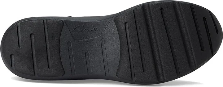 Clarks Tivoli Zip Women's Shoes Black Combi Leather : 7.5 B - Medium - Image 3