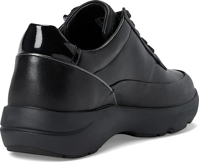 Clarks Tivoli Zip Women's Shoes Black Combi Leather : 7.5 B - Medium - Image 4