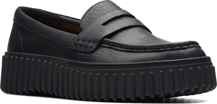 Clarks Torhill Penny Leather Loafer