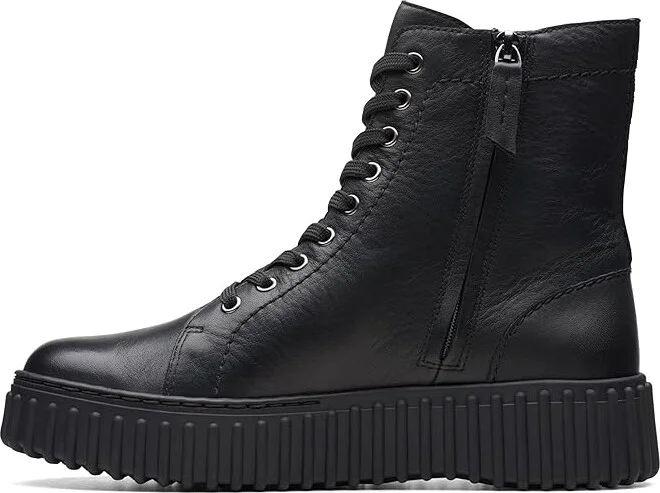 Clarks Torhill Rise Women's Boots Black Leather : 6 B - Medium - Image 5