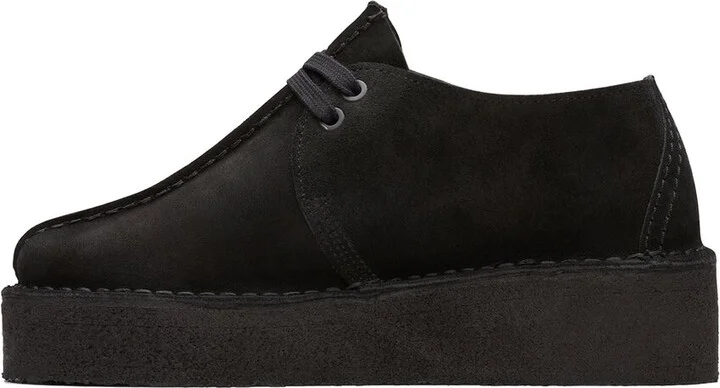 Clarks Trek Wedge Suede Oxford - Image 2