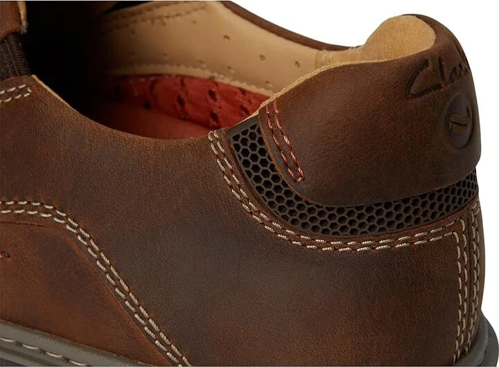 Clarks Un Briley Step Men's Lace Up Wing Tip Shoes Beeswax Leather : 7 EE - Wide - Image 7