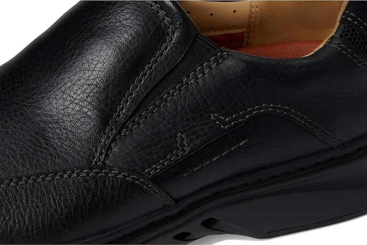 Clarks Un Briley Step Men's Lace Up Wing Tip Shoes Black Leather : 7.5 EE - Wide - Image 7