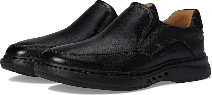 Clarks Un Briley Step Men's Lace Up Wing Tip Shoes Black Leather : 7.5 EE - Wide